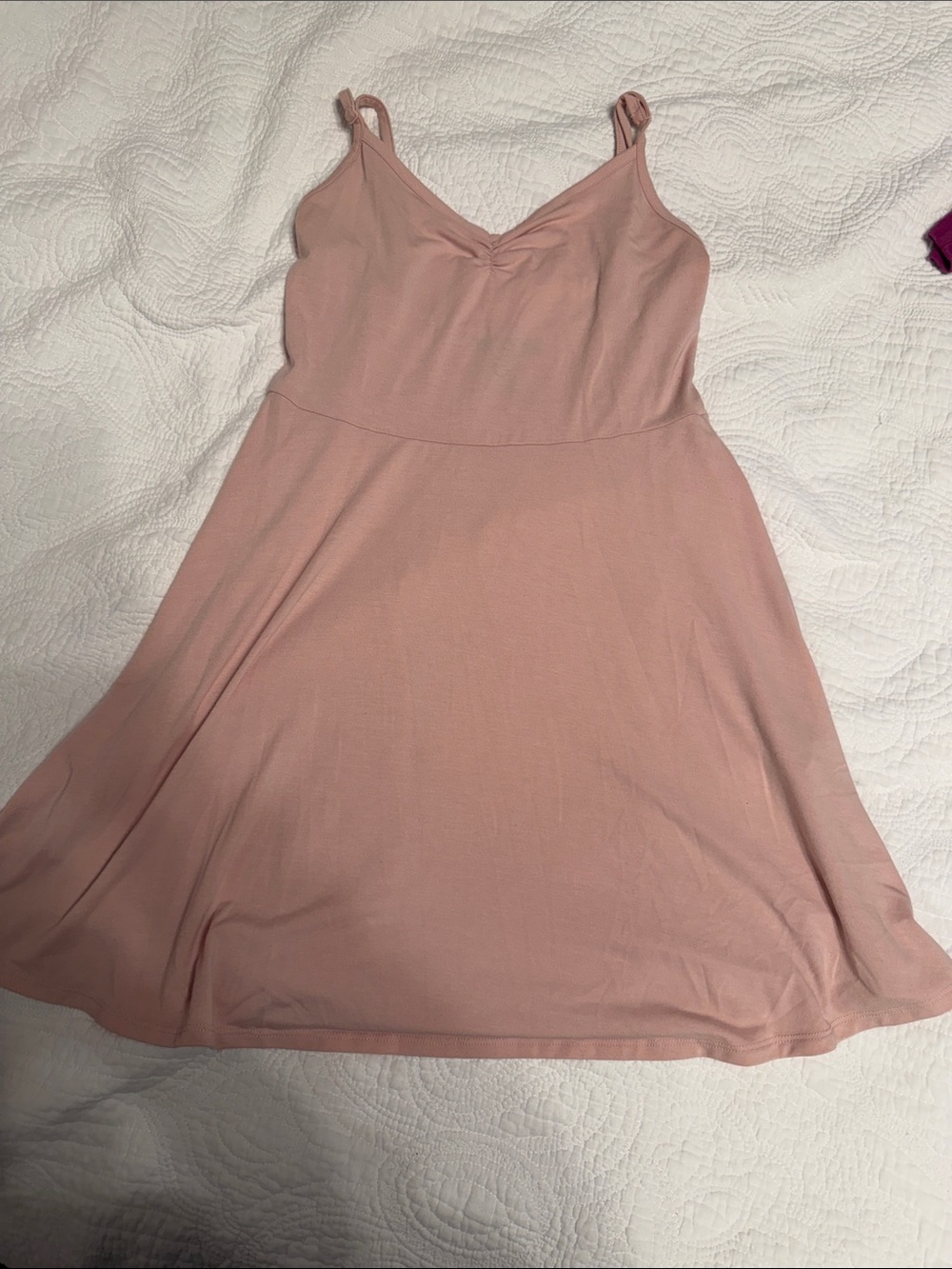 Forever 21 Blush Pink Spaghetti Strap A-Line Mini Dress